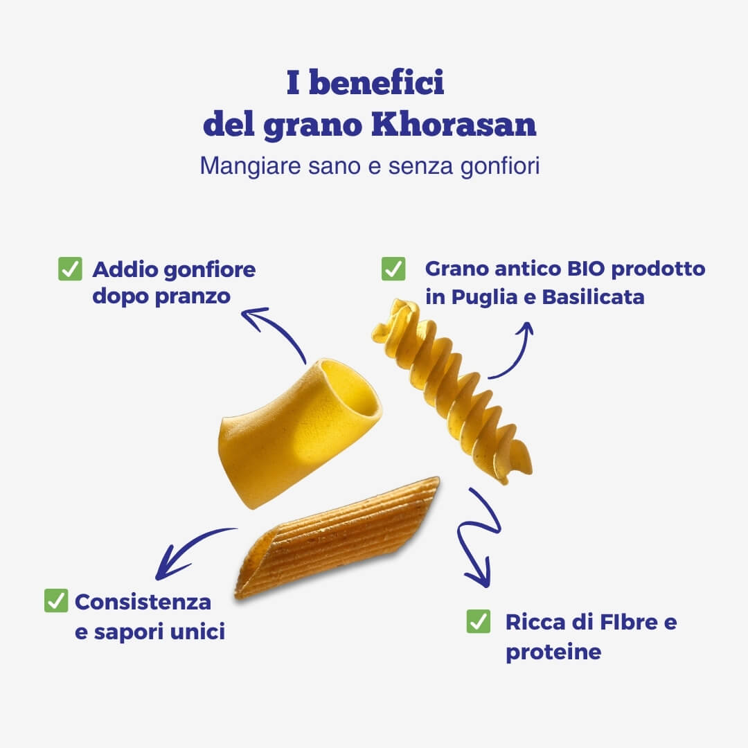 VIRGOLE bio di grano antico Khorasan | 500g
