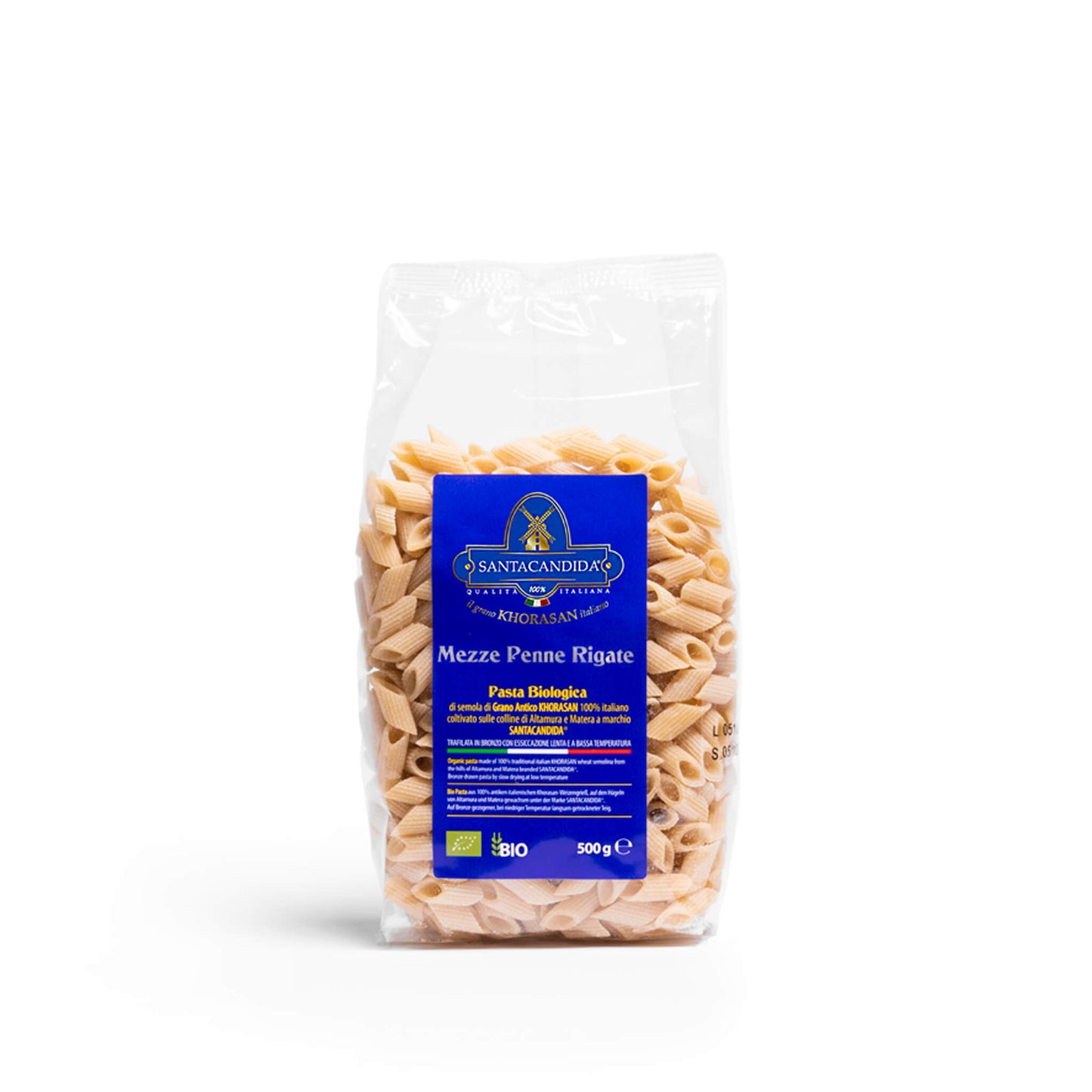 MEZZE PENNE RIGATE bio di grano antico Khorasan | 500g