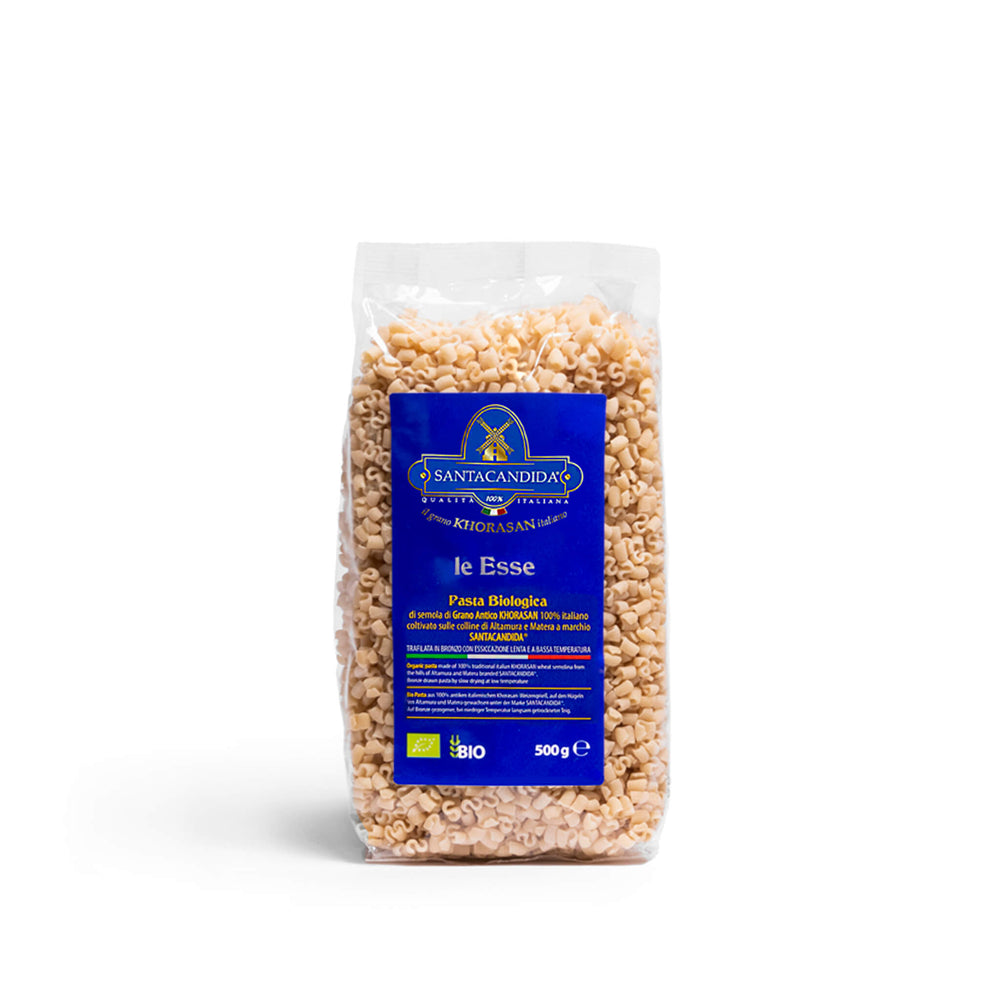 <tc>ESSE
organic pasta of ancient Khorasan SANTACANDIDA wheat</tc>