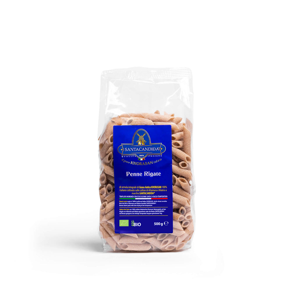 PENNE RIGATE INTEGRALI bio di grano antico Khorasan | 500g